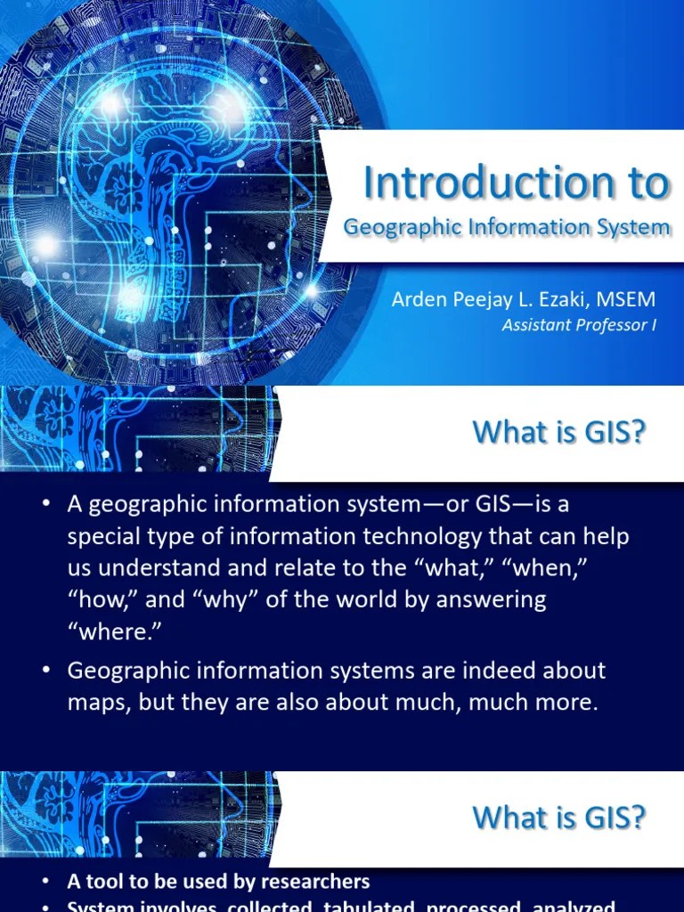 Introduction To GIS (Geographic Information System) | PDF | Geographic ...