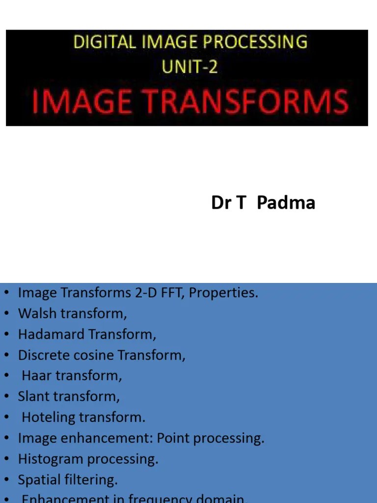 Image Enhancement In Spatial And Frequency Domain | PDF
