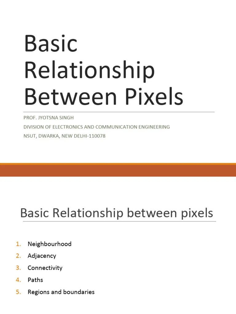 Basic_relationship_pixels | PDF | Signal Processing | Graphics