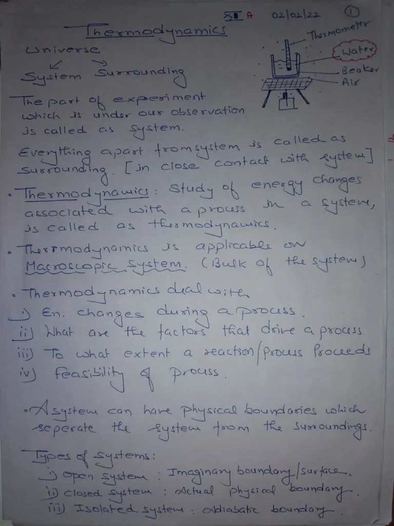Thermodynamics Notes | PDF
