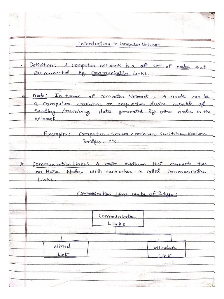 Computer Networks Unit - 1 Notes | PDF