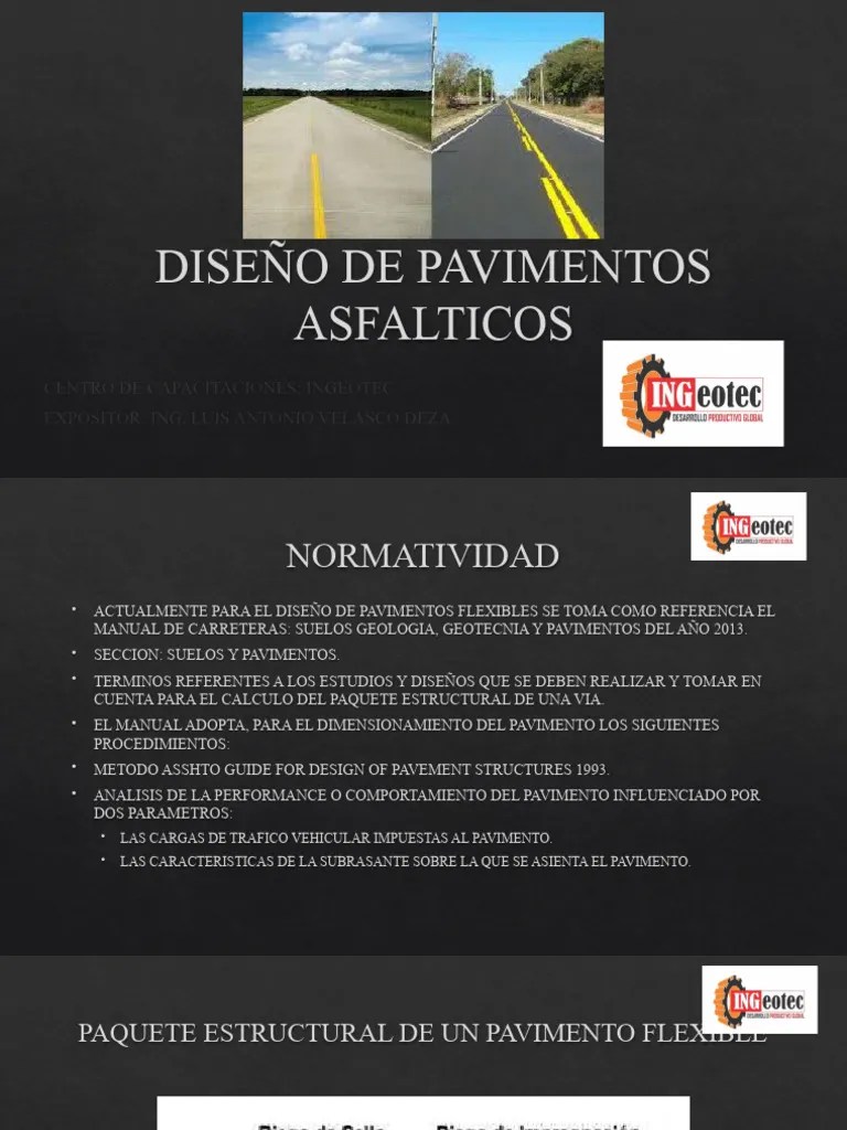 Diseño De Pavimentos Asfalticos | PDF