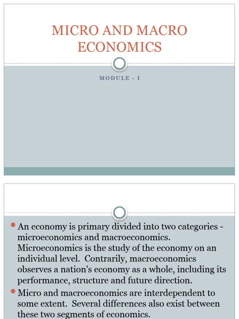 Micro And Macro Economics | PDF | Business