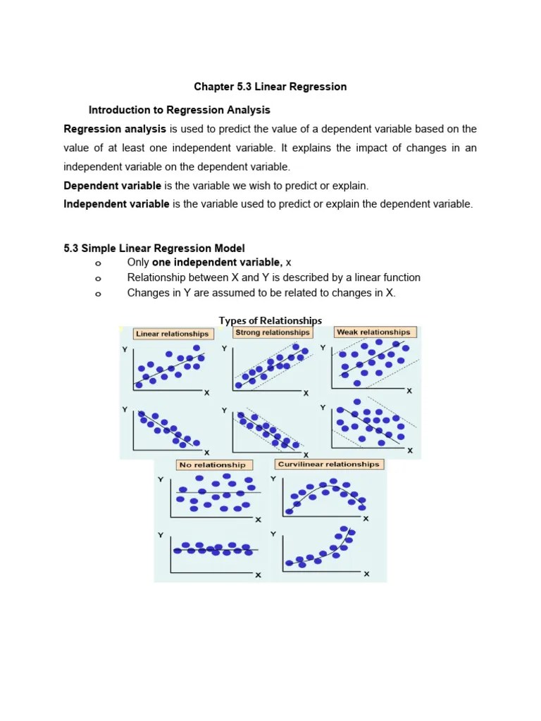 Chapter 5.3-Mulitple Linear Regression | PDF | Errors And Residuals ...