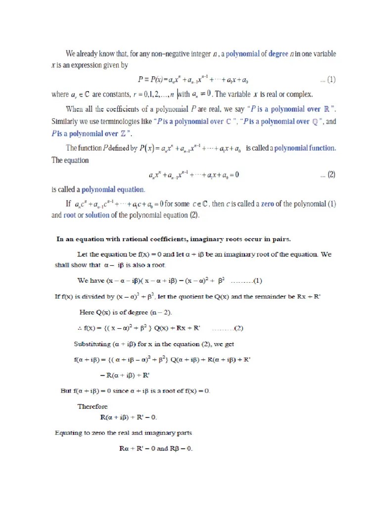 Unit 1 Algebra To Prime Numbers | PDF | Eigenvalues And Eigenvectors | Matrix (Mathematics)