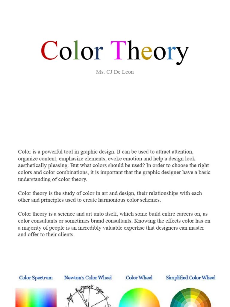 Color Theory 1 | PDF