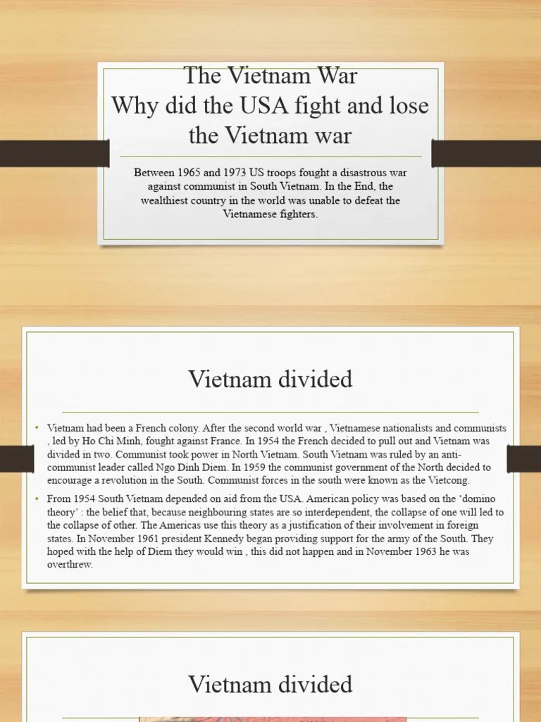 The Vietnam War | PDF | Vietnam War | Vietnam