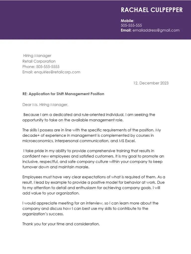 Cover Letter Resume | PDF | Goal | Business