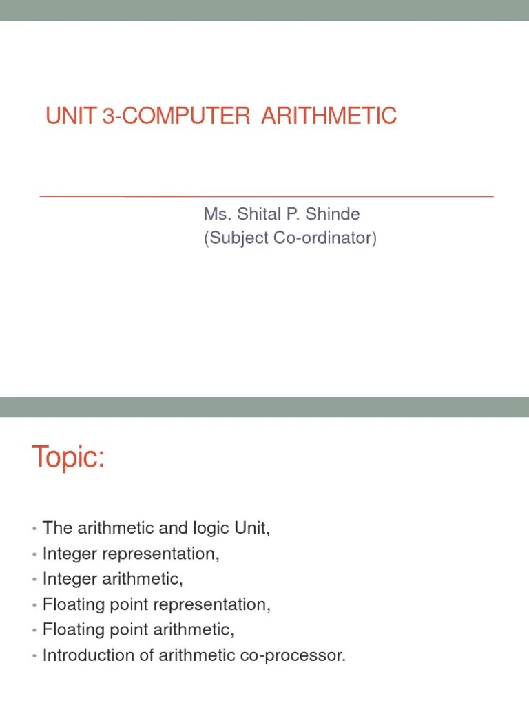 Unit 3 | PDF | Division (Mathematics) | Applied Mathematics