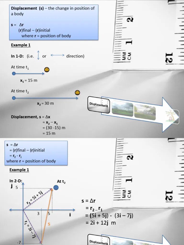 2D Motion-Lecture Notes | PDF | Velocity | Acceleration