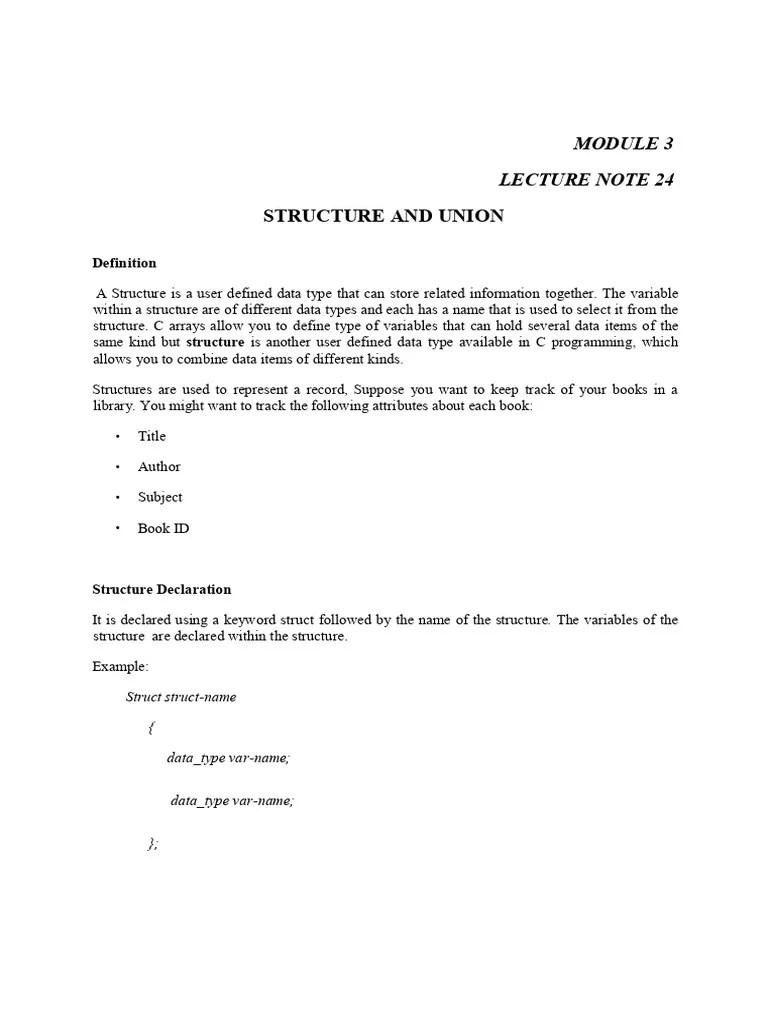 UNIT-3, Programming In C NOTES | PDF | Pointer (Computer Programming ...