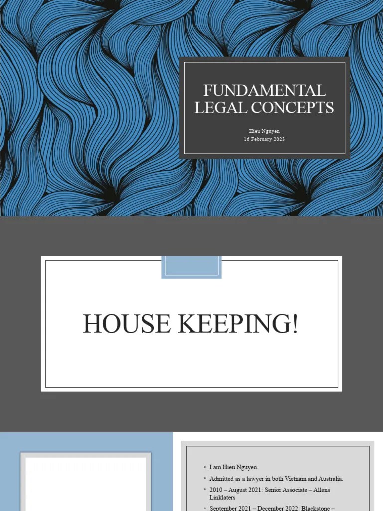 Session 1 - Fundamental Legal Concepts (v1) | PDF | Tort | Crimes