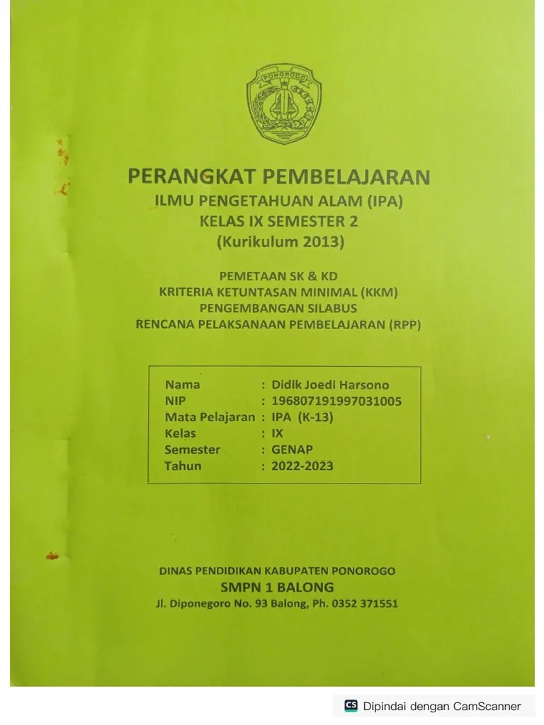 Perangkat Silabus | PDF
