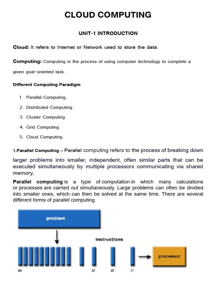 Unit-1 Cloud Computing (Nep) PDF | Download Free PDF | Cloud Computing ...