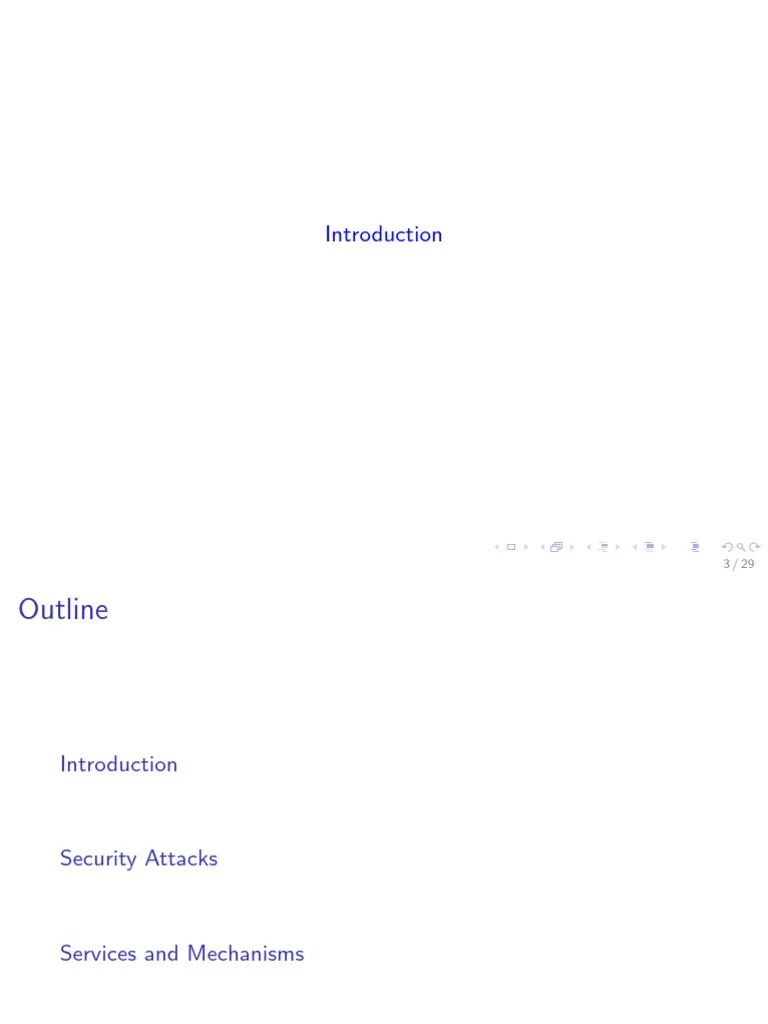 Introduction To Security Sevices, Attacks And Service Mechanism | Download Free PDF ...