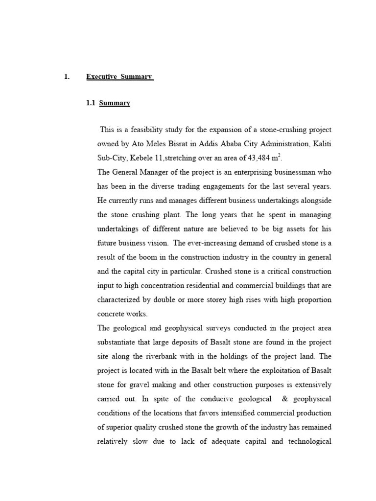 Feasibility Stone Crushing | PDF | Infrastructure | Taxes