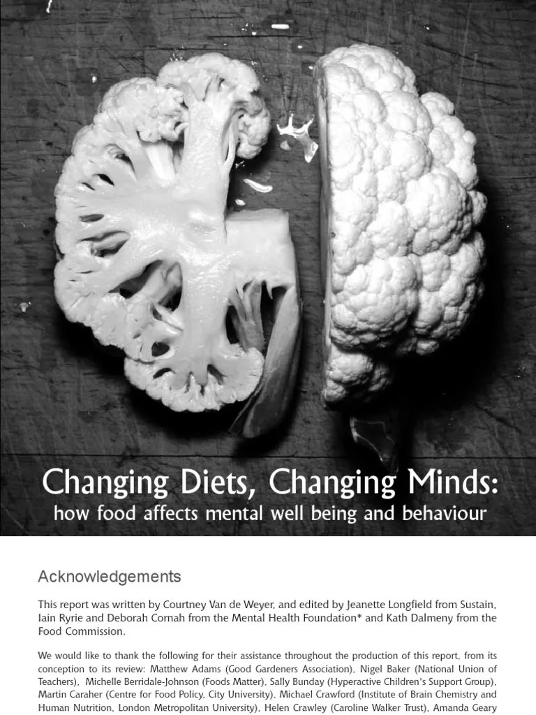 Changing Diets, Changing Minds: How Food Affects Mental Wellbeing And ...