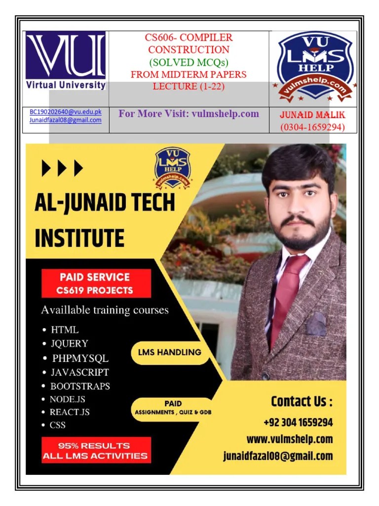 CS606 MIDTERM SOLVED MCQS By JUNAID | PDF