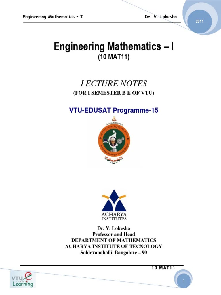 Engineering Mathematics I Engineering Ma | Download Free PDF ...