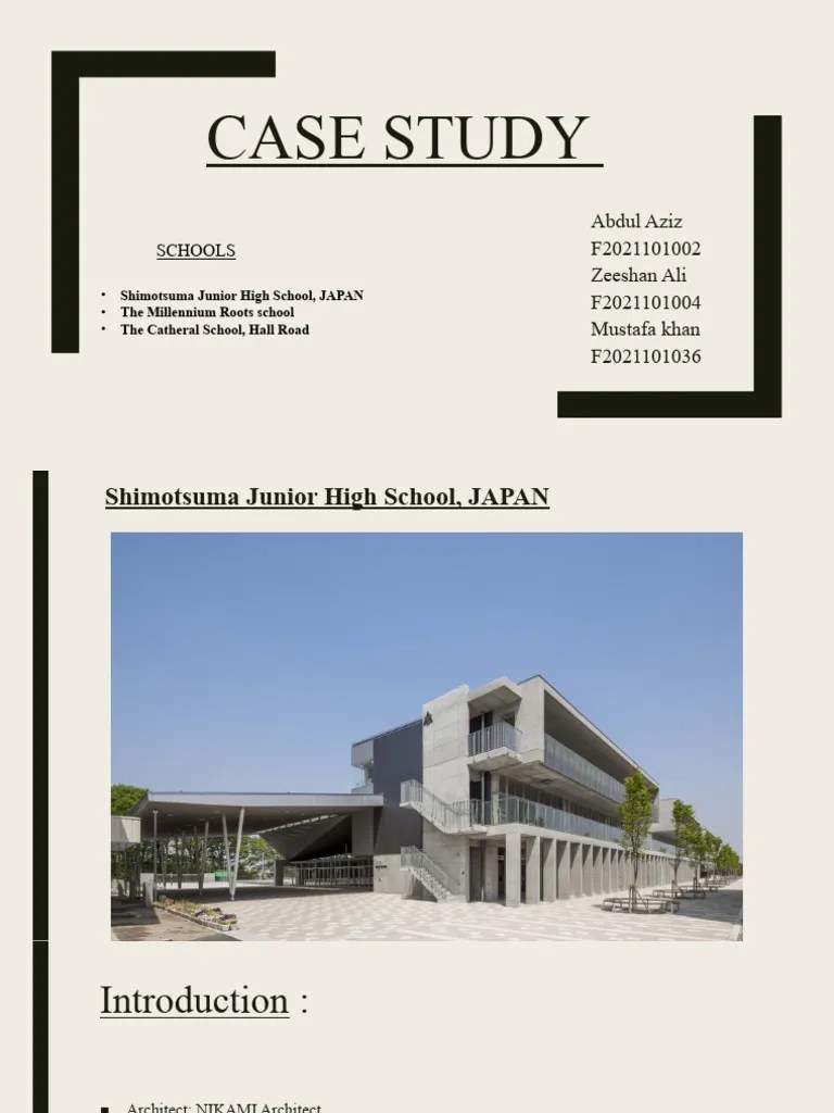 CASE STUDY SCHOOL | PDF | Door | Buildings And Structures