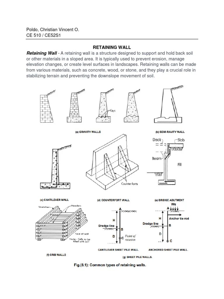 Retaining Wall | PDF