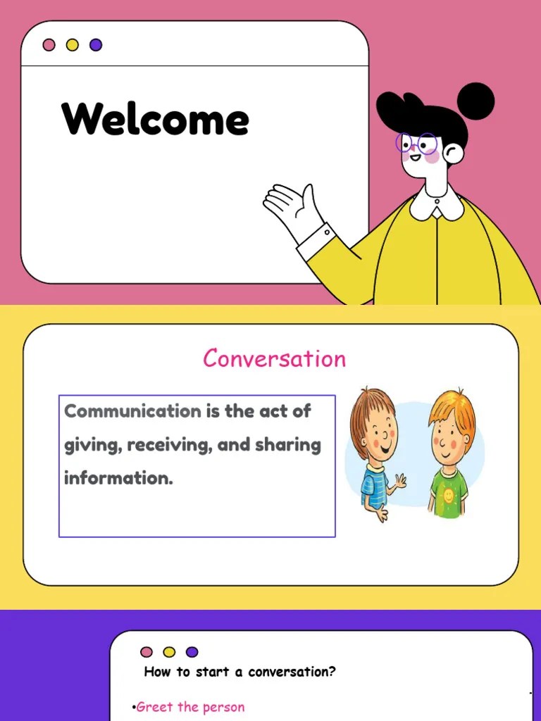 CONVERSATION - PPT For Children | PDF