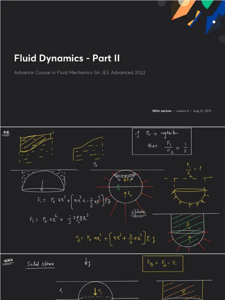 Fluid Dynamics Part II With Anno | PDF