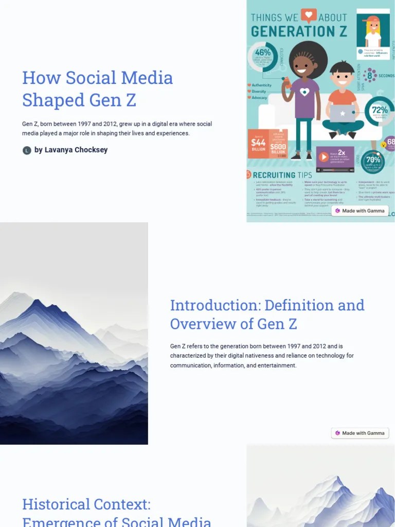 How Social Media Shaped Gen Z | PDF