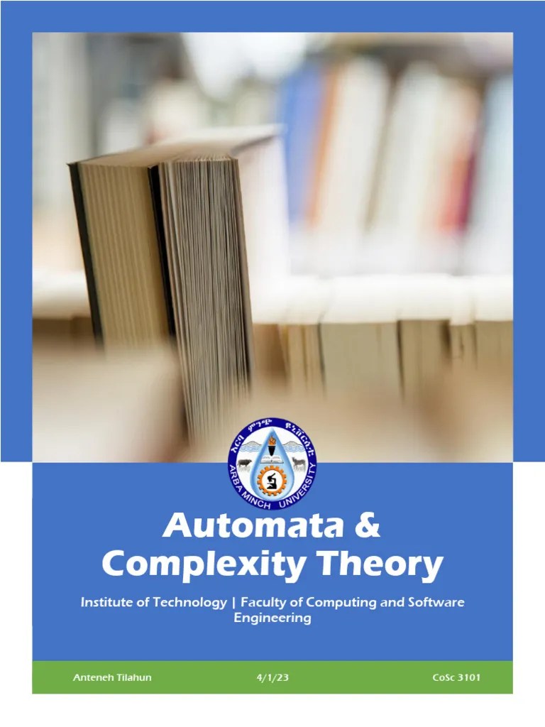 AutomataAndComplexityTheory Notes + Questions + AnswersAnteneh | PDF ...