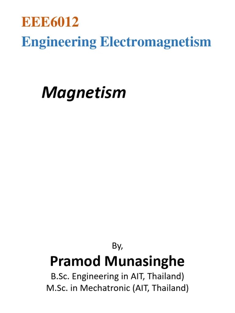 Lec 6 Magnetism - Part 1 | PDF | Magnetic Field | Force