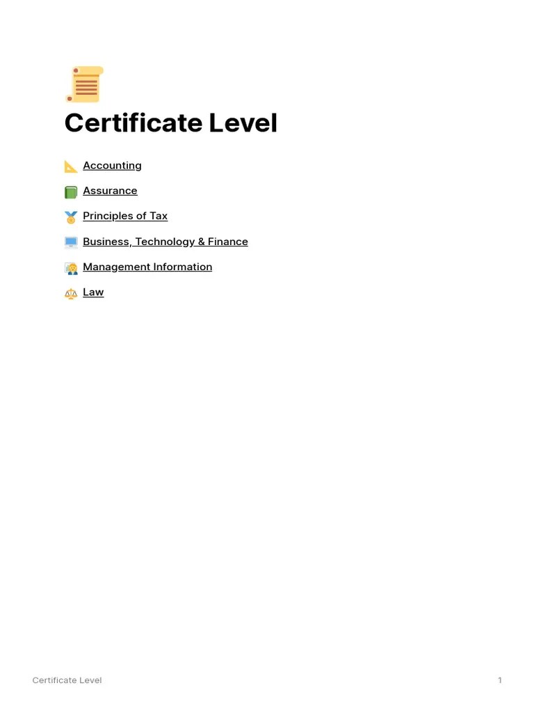 Accounting - Certificate Level Notes | PDF | Debits And Credits ...