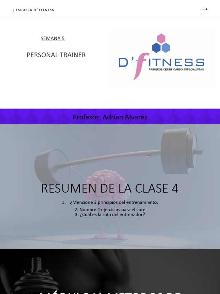 Clase 5 - Métodos De Entrenamiento | PDF | Músculo Esquelético ...