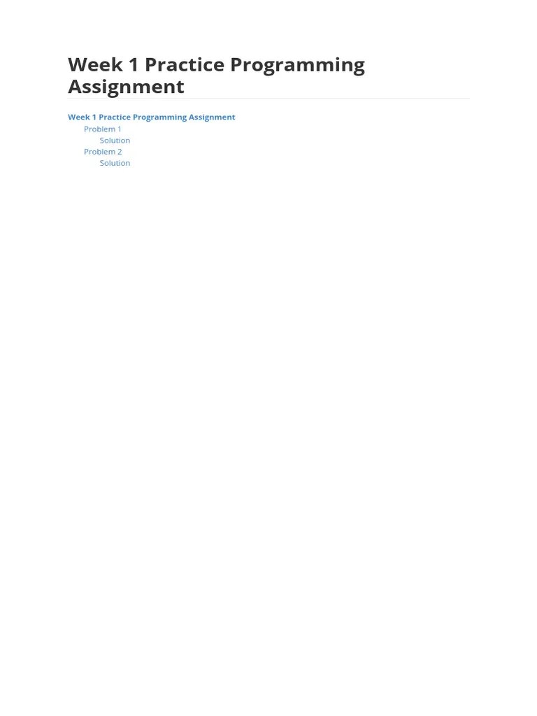 Week 1 Practice Programming Solution | PDF | Triangle | Mathematics