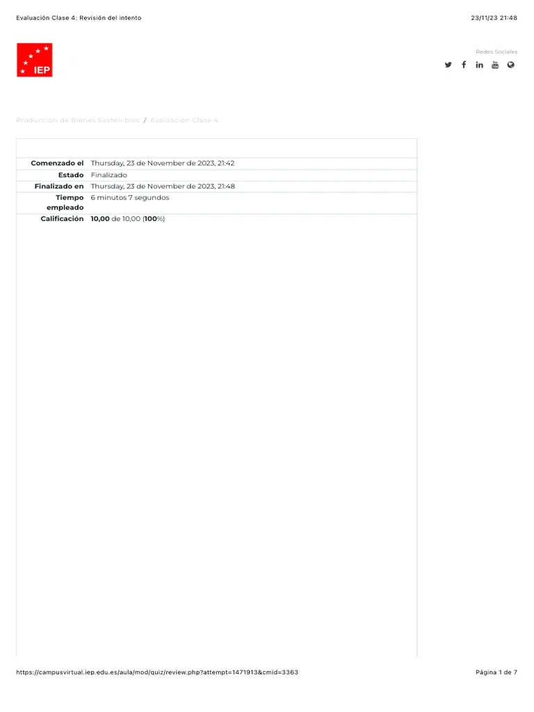 Evaluación Clase 4: Revisión Del Intento | PDF | Inventario | Economias