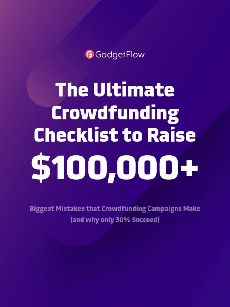 Crowdfunding Checklist | PDF | Social Media | Popular Culture & Media Studies