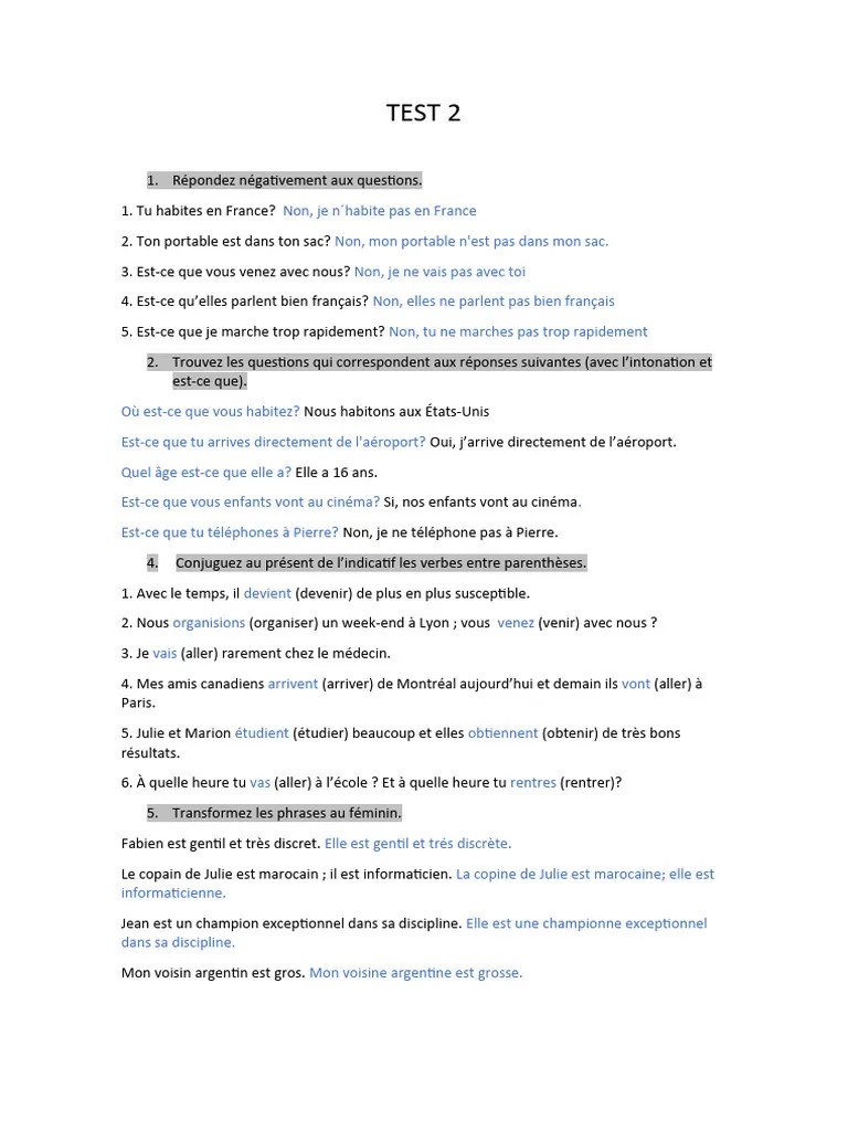 Examen Frances | PDF