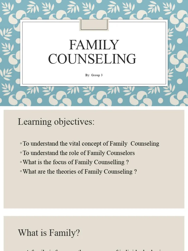 Family Counseling | PDF | Family Therapy | Psychotherapy