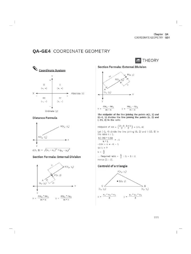 Coordinate Geometry | PDF