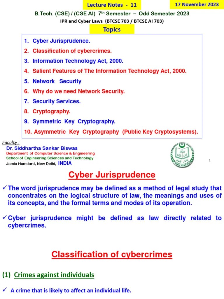 IPRCL - Lecture Notes - 11 | PDF | Public Key Cryptography | Key ...