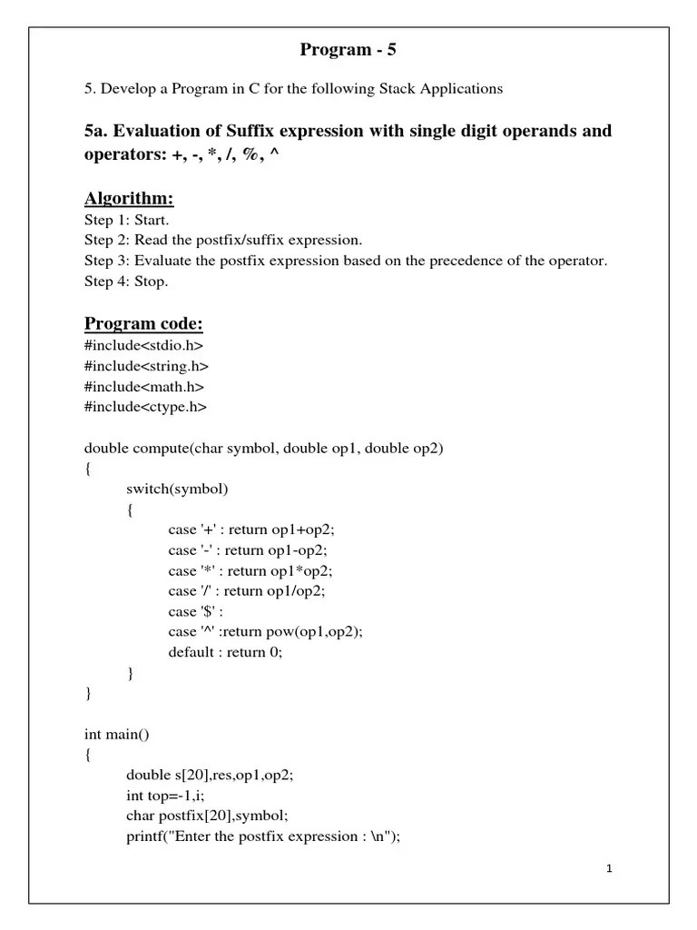 DSA Lab Program - 5 | PDF | Software Development | Computer Engineering