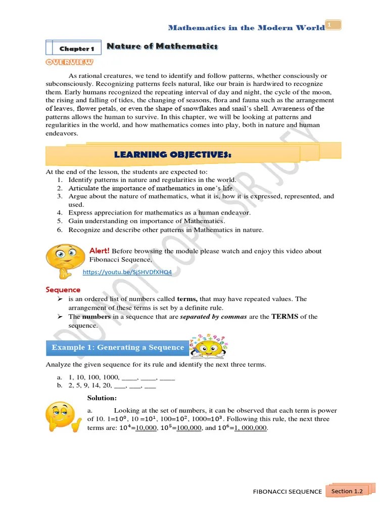 Fibonacci Sequence | PDF | Sequence | Mathematics