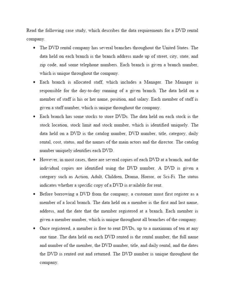 Read The Following Case Study | PDF