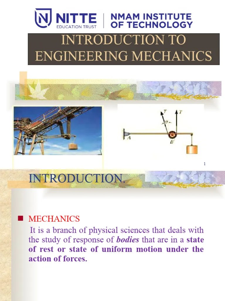 UNIT 1 - Introduction To Force Systems | PDF | Fluid Mechanics ...