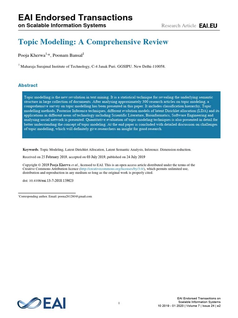 Eai 13-7-2018 159623 | PDF | Applied Mathematics | Statistics