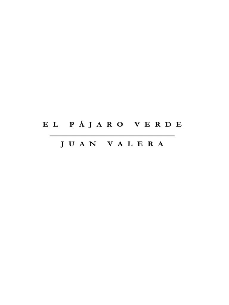 El Pajaro Verde-Juan Valera | PDF
