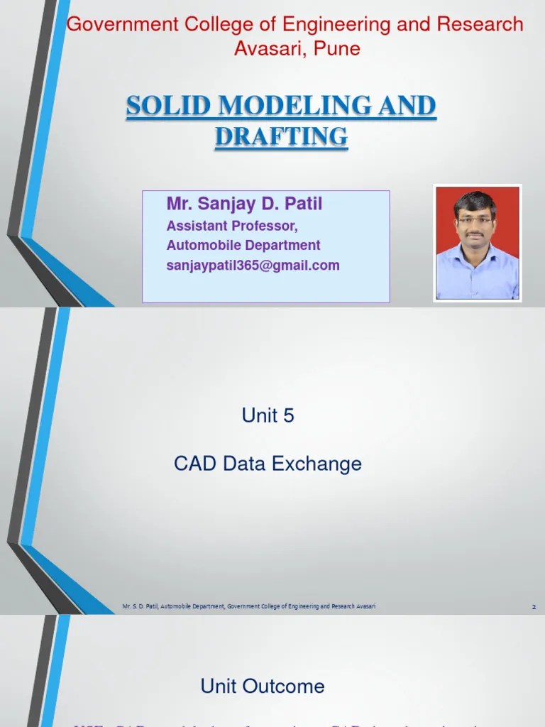 Unit 5 CAD Data Exchange | PDF | Computer Science | Computer Data