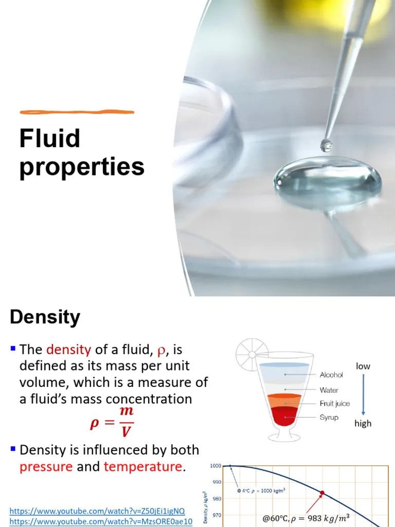 Lecture2 Fluid Properties | PDF
