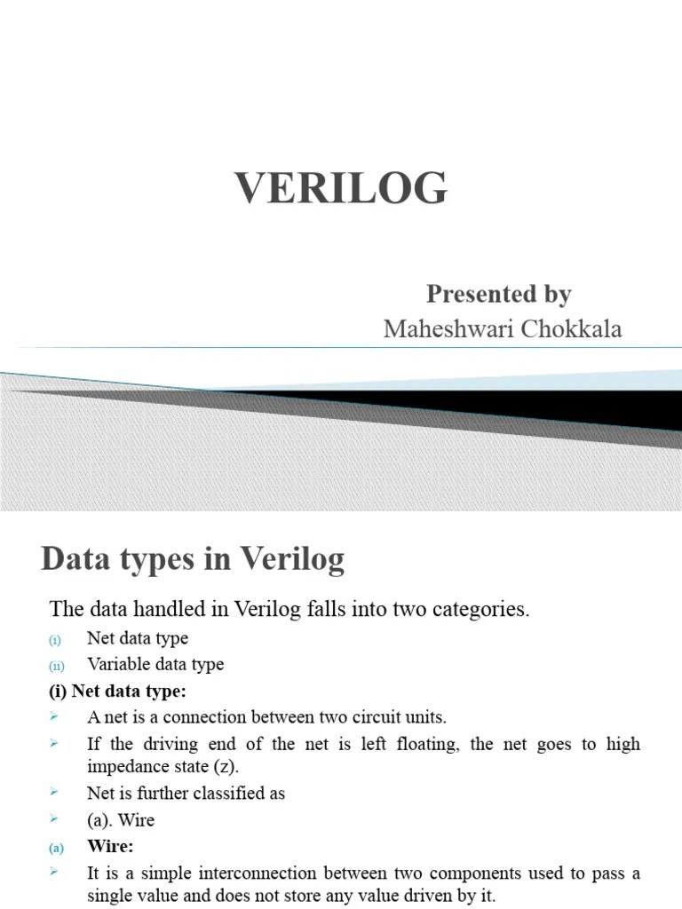 Verilog PPT | PDF