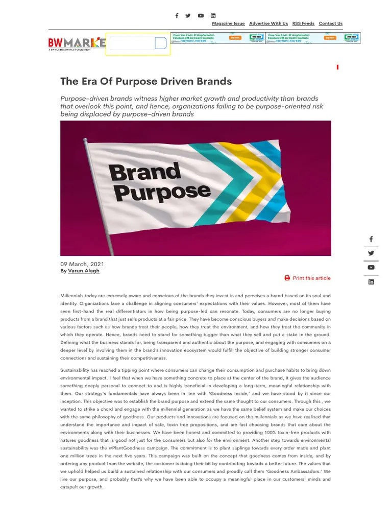 Purpose Driven Brand | PDF