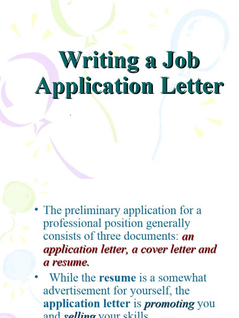 Job Application Letter | PDF | Résumé